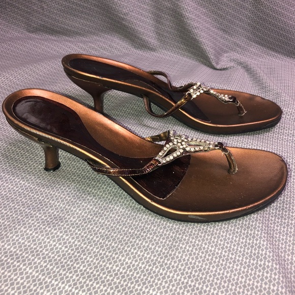 bronze dress sandals